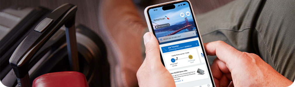 Boarding pass and flight information on the app